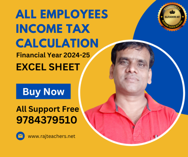 All Employees Tax Calculation Excel Sheet Fy 2024-25