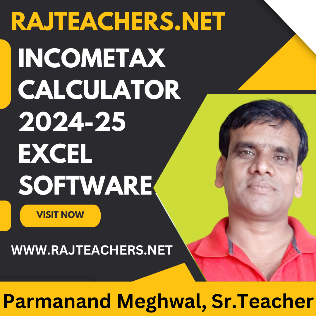 INCOMETAX CALCULATOR 2022-23 Excel Software