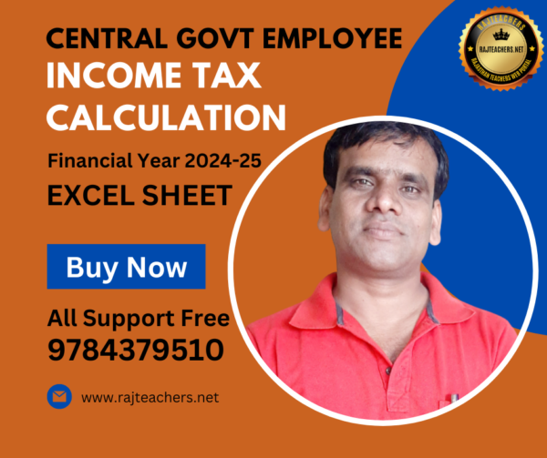 Income Tax Calculation 2024-25 For Central Govt Employee