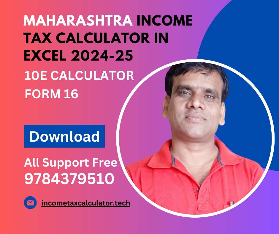 Maharashtra Income Tax Calculator in Excel 2024-25