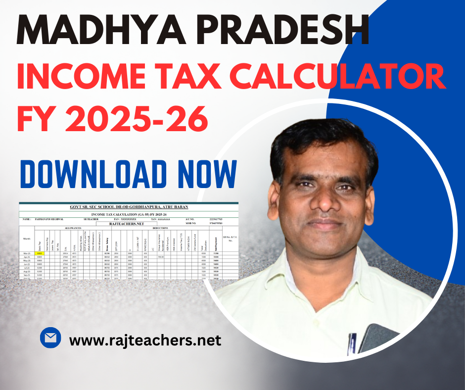 Madhya Pradesh Incometax Calculator Fy 2025-26 Excel